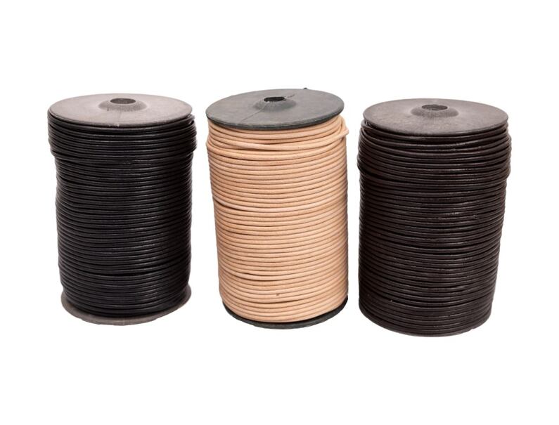 Kožená šnúrka guľatá 3mm